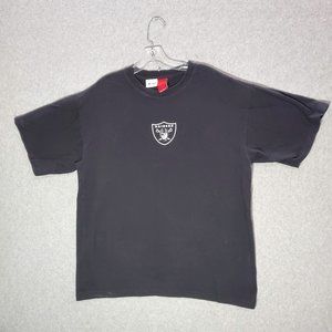 VINTAGE Oakland Raiders Men Shirt XL Black Logo Jnco‎ Jeans Short Sleeve 90s Tee